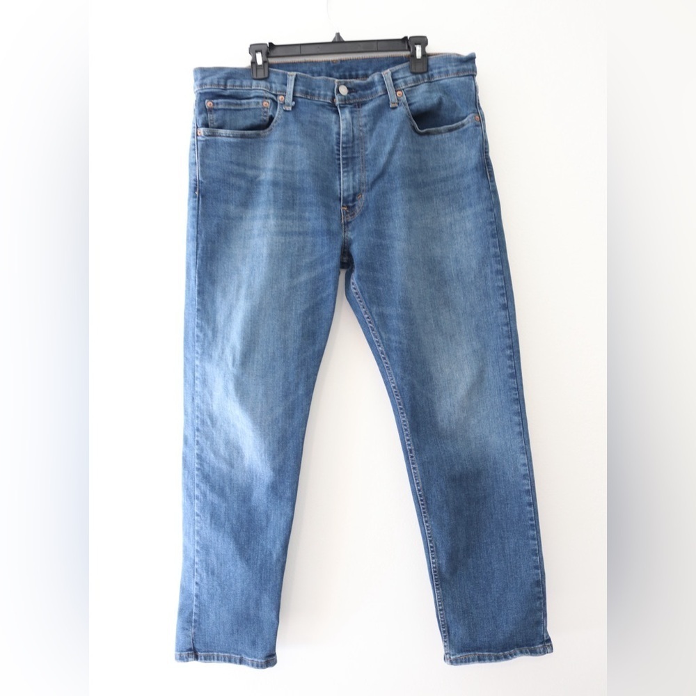Levi's Men Blue Straight Jeans Medium Wash Classic 38x30